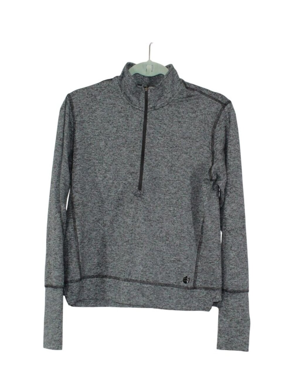 LL Bean Womens Thumbhole Pullover 1/4 Zip Top Running Lounge Sporty Activewear S